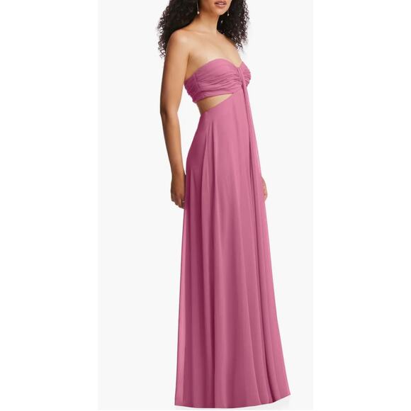 Strapless Empire Waist Chiffon Gown in Orchid Pink
Dessy Collection - Picture 3 of 10
